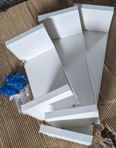u shape wall shelves