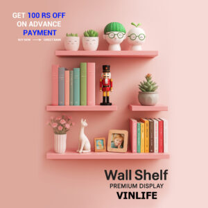 set of 4 wall shelves