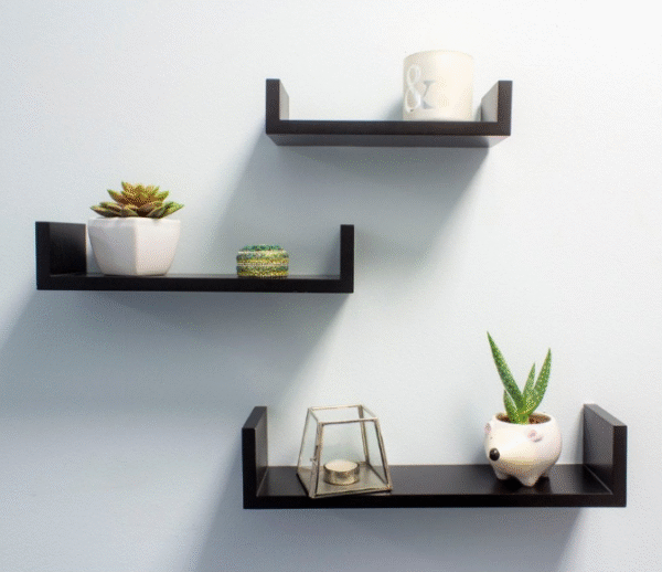 u shaped floating shelves, wall hanging shelves, wall mounted shelf, book shelf, storage shelf, wall decoration shelf, floating shelves,