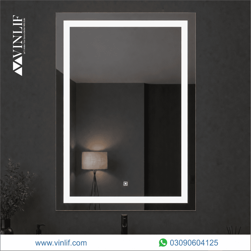 led mirror in pakistan | modern bathroom mirror with lights lahore | led mirror